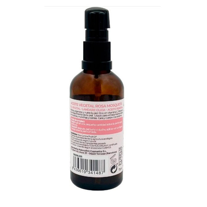 Óleo Vegetal de Rosa Mosqueta Biológico Naturabio 50 ml, NATURABIO, 50 ml
