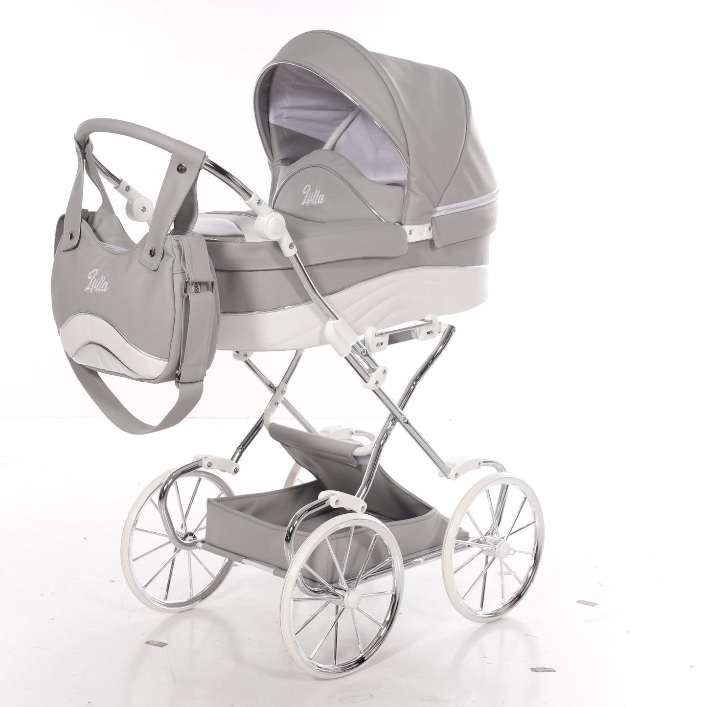 Carro De Muñecas Lulla Maxi Classic Gris_4