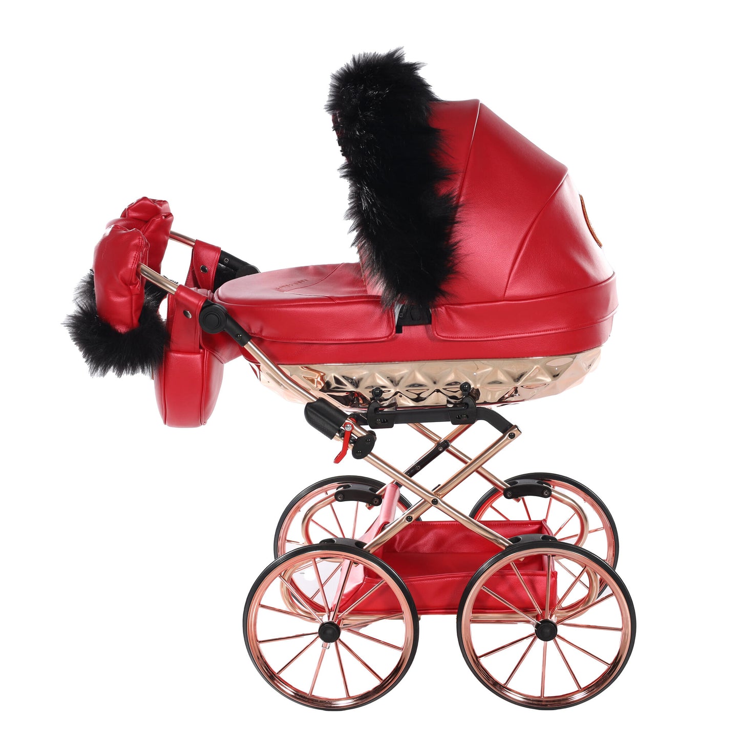 Carro De Muñecas Rudolph Classic Rojo Junama_5