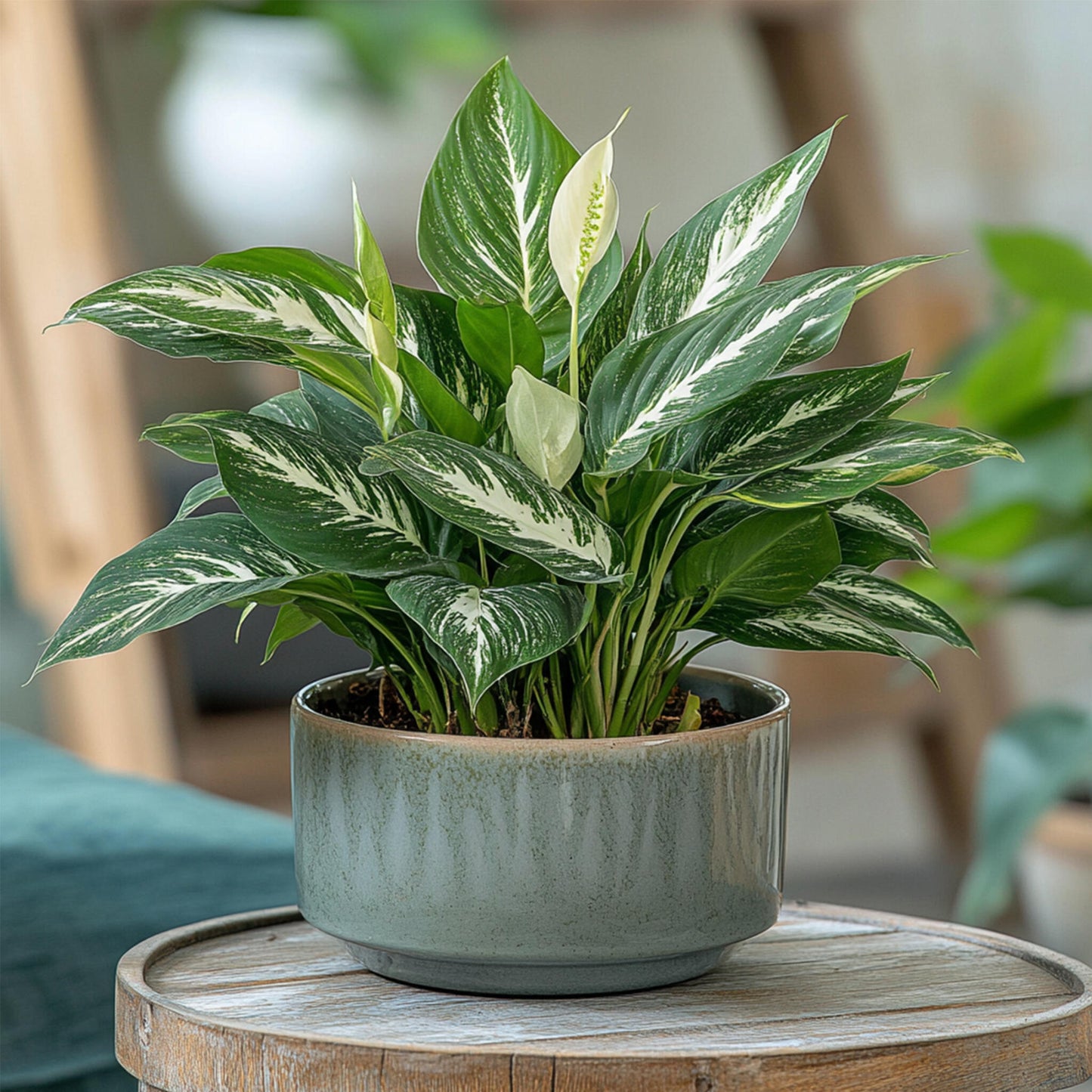 Flor De La Paz - Spathiphyllum 'diamond' - Altura 40-50cm - ⌀12cm_4