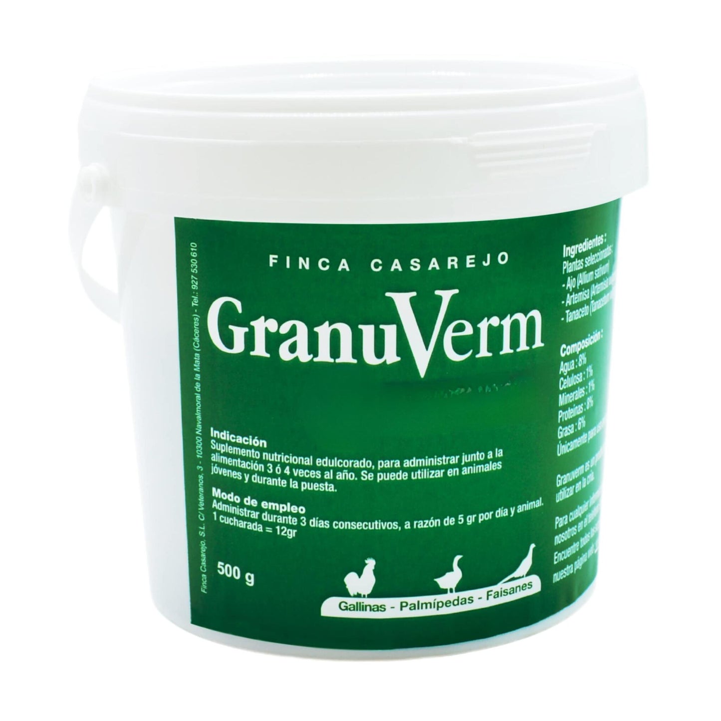 GranuVerm 500g – Complemento nutricional granulado para gallinas, patos y otras aves – Apoyo digestivo_0