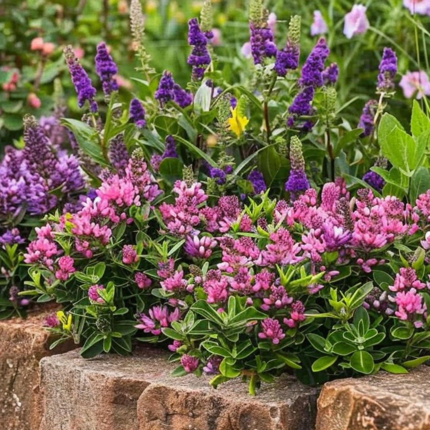 Hebe De Hojas Gruesas - 36 Pzs - Hebe Pinguifolia - Altura 15-20cm - ⌀105cm_4
