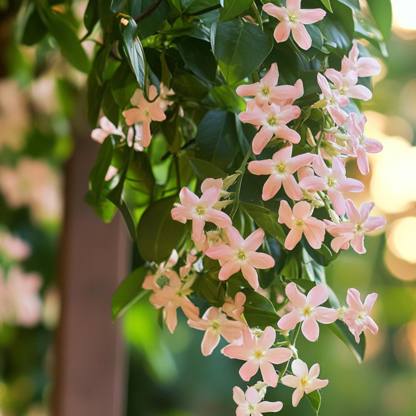 Jazmín Estrellado - 6 Pzs - Trachelospermum Jasminoides - Altura 25-40cm - ⌀9cm_3