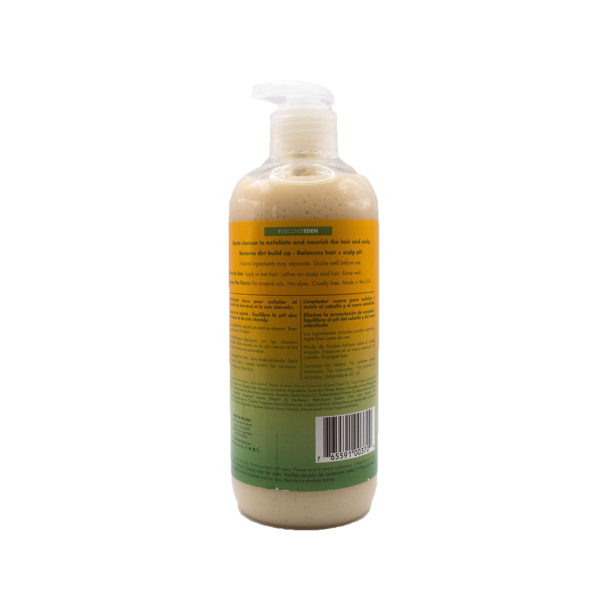 Limpiador De Cuero Cabelludo Papaya Y Aceite De Ricino Eden Bodyworks 354ml_1
