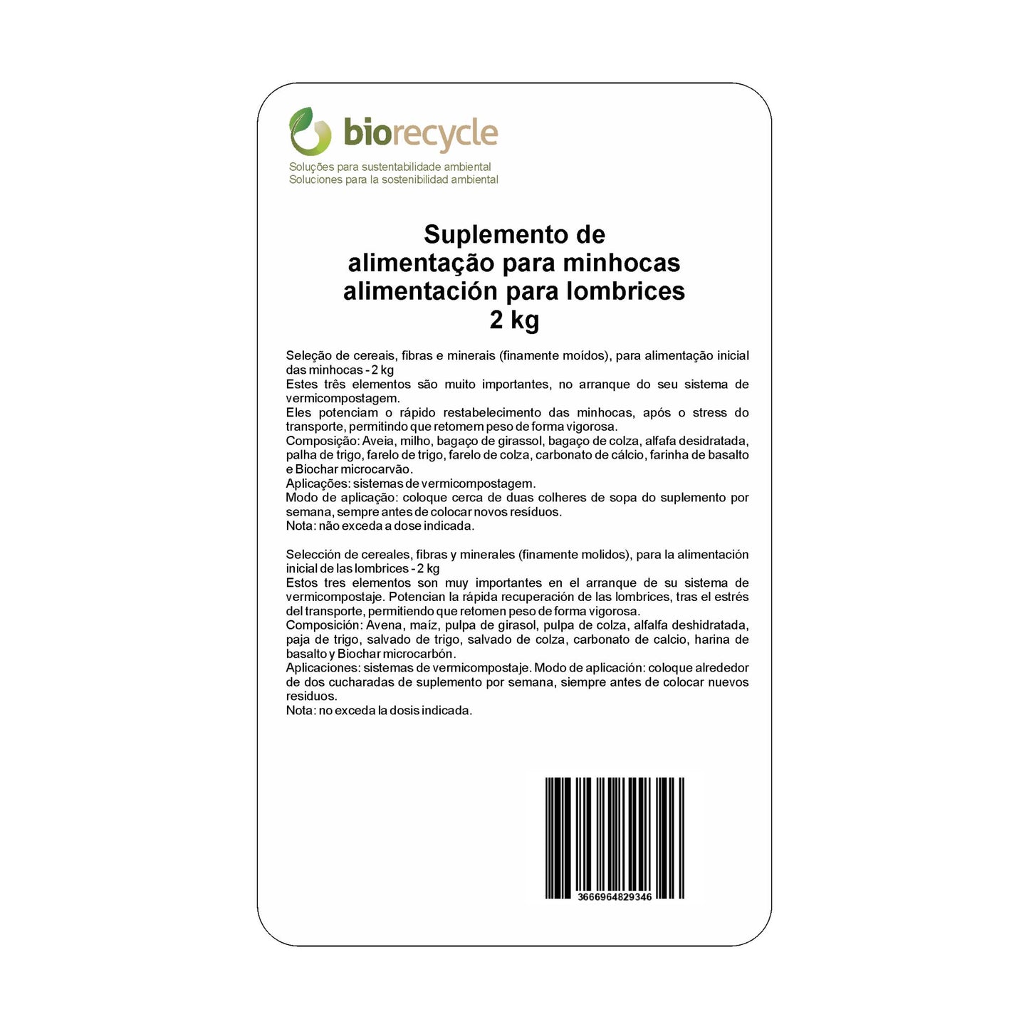 Mejorador De Digestión Para Lombrices Y Control De La Acidez En El Sistema De Vermicompostaje - 3 Kg_1