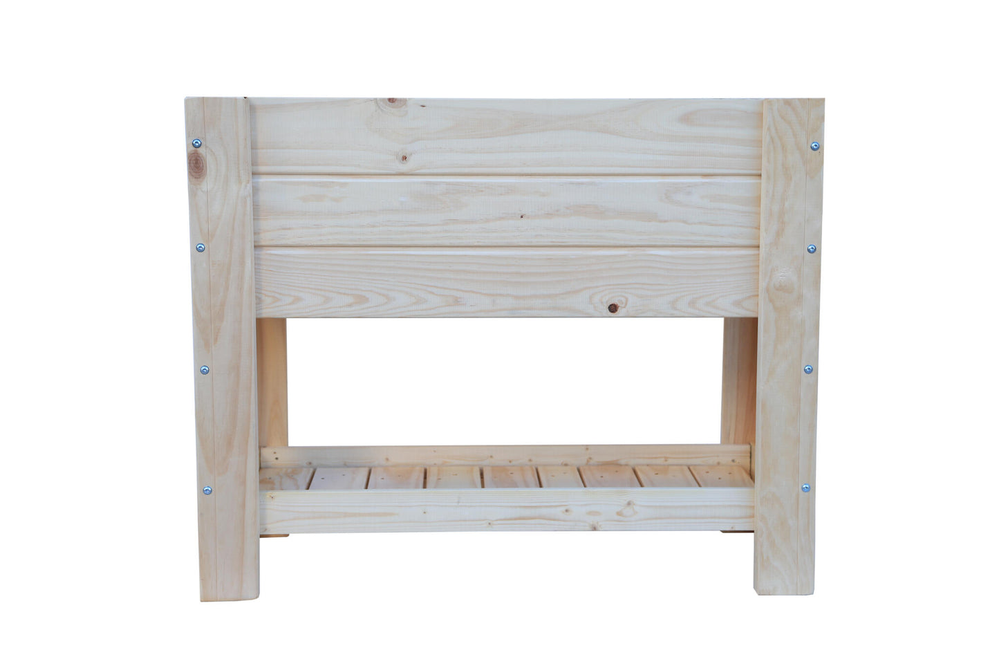Mesa De Cultivo el Sotillo De Madera Natural 99 X 39 X 80 Cm 80l + Bolsa Geotextil, Huerto Urbano Para Interior_2