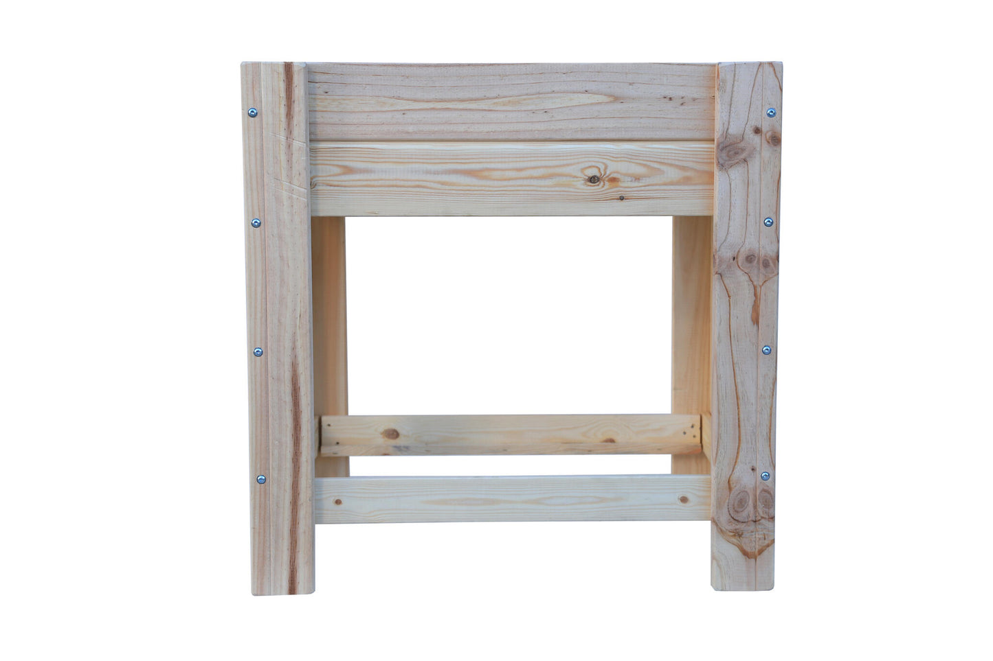Mesa De Cultivo la Huerta De Madera Natural 79 X 56 X 80 Cm 60l + Bolsa Geotextil, Huerto Urbano Para Interior_2