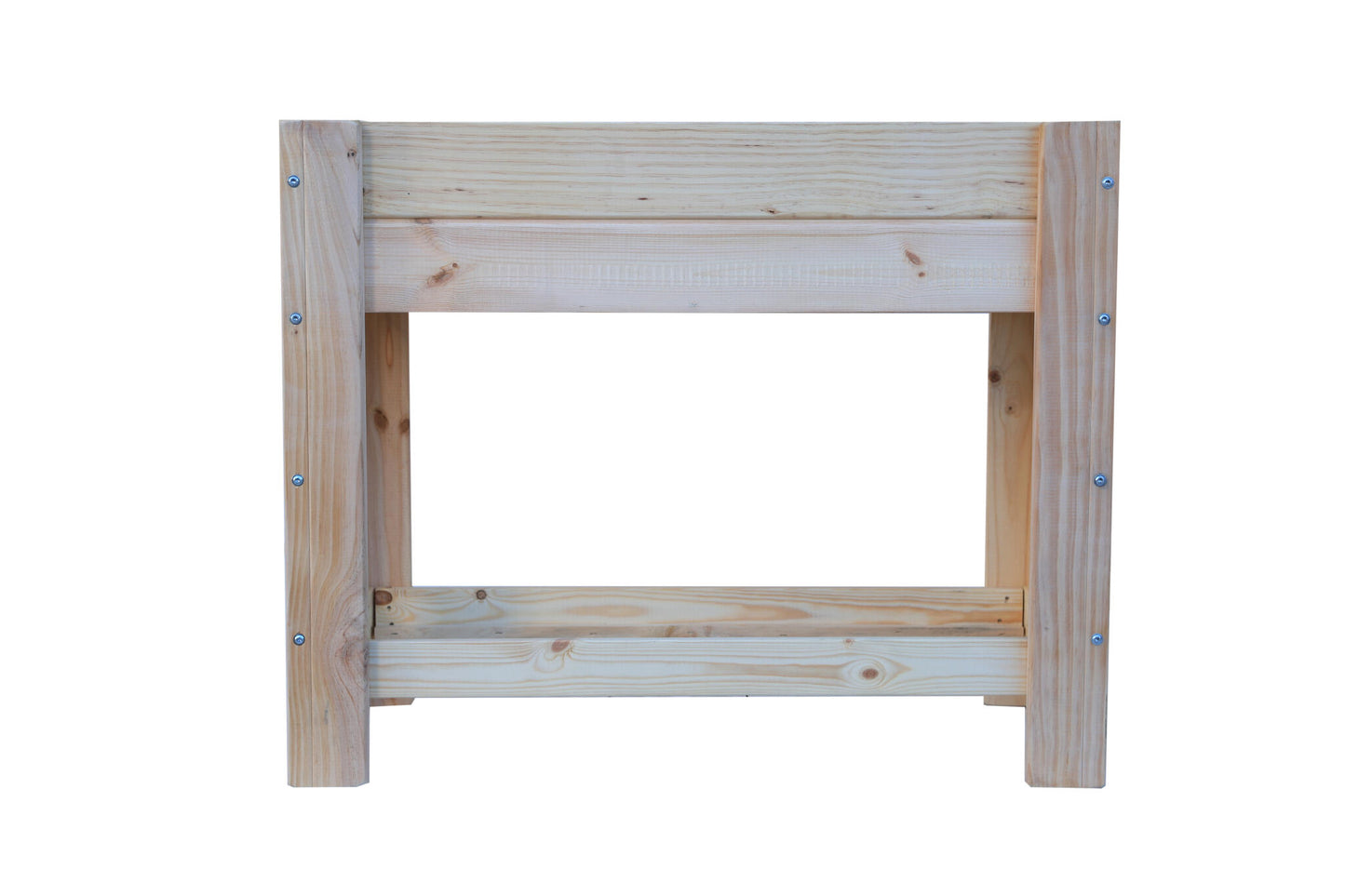 Mesa De Cultivo la Huerta De Madera Natural 99 X 39 X 80 Cm 50l + Bolsa Geotextil, Huerto Urbano Para Interior_2