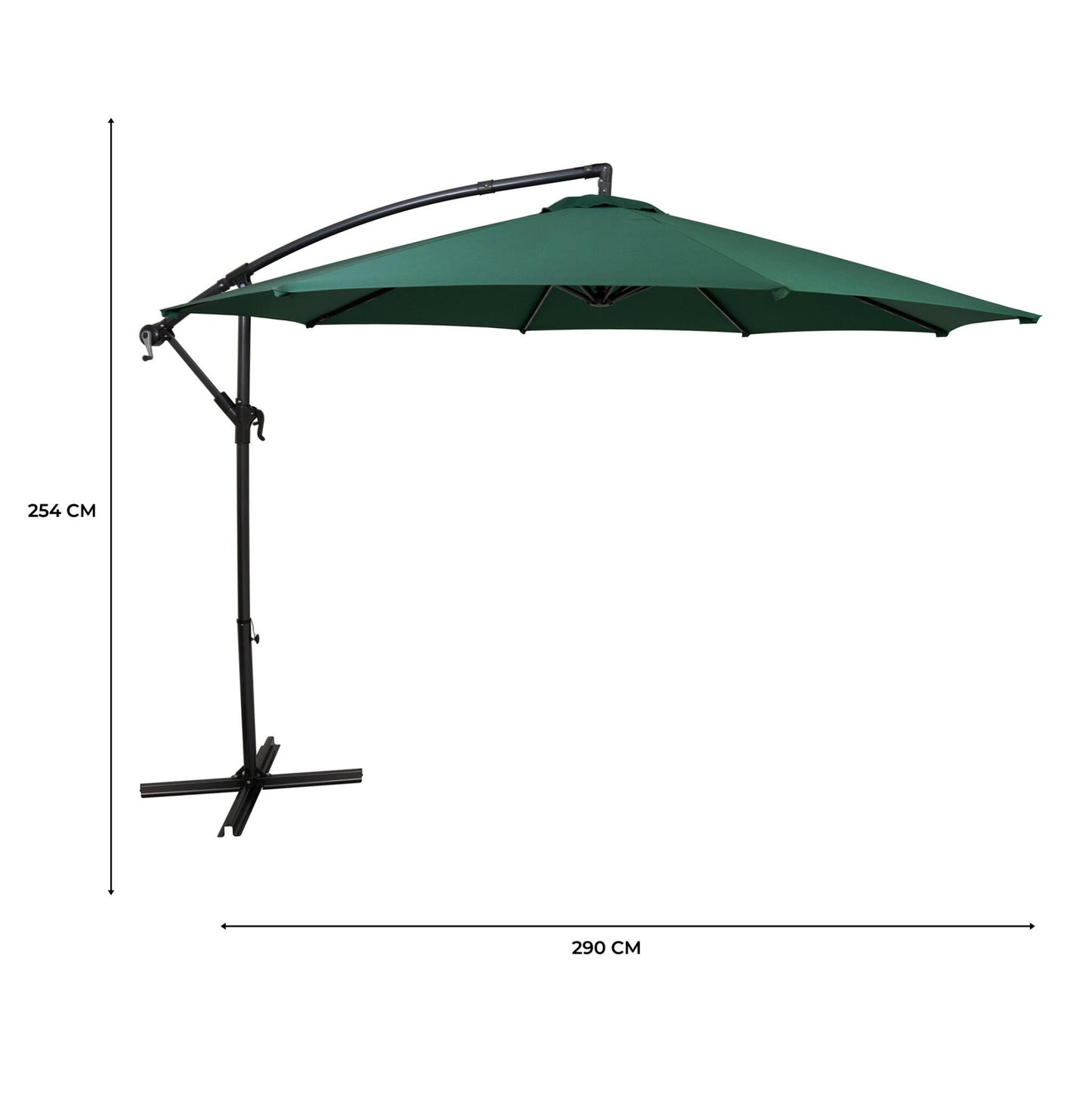 Parasol Excéntrico De 3 M – Verde_4