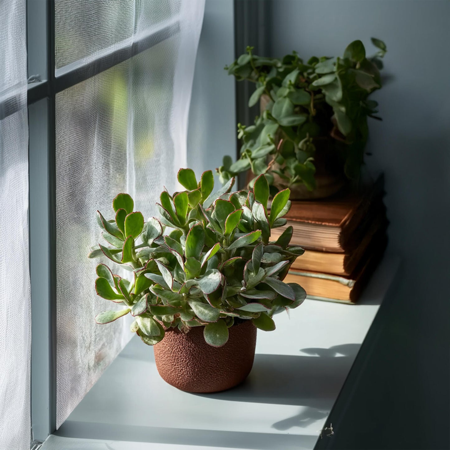 Planta De Jade - Crassula Arborescens 'curly' - Altura 15-25 Cm - Maceta 12 Cm_4