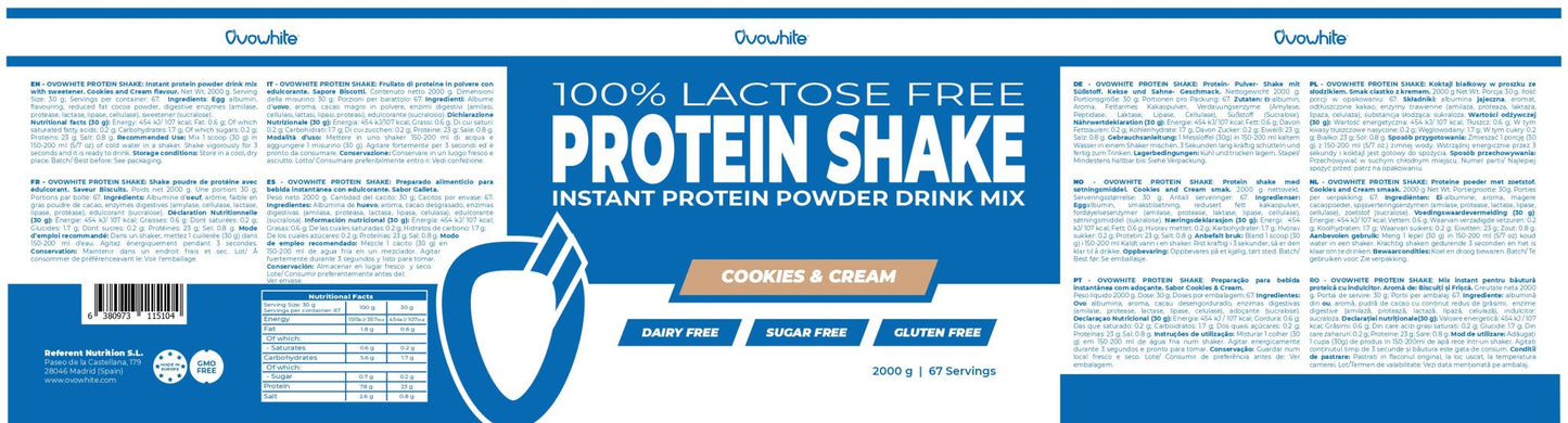 Protein Shake - Cookies And Cream 2000g_1