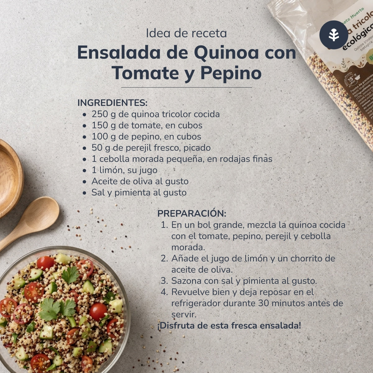 Pack 10x Quinoa tricolor ECO Planeta Huerto 500 g