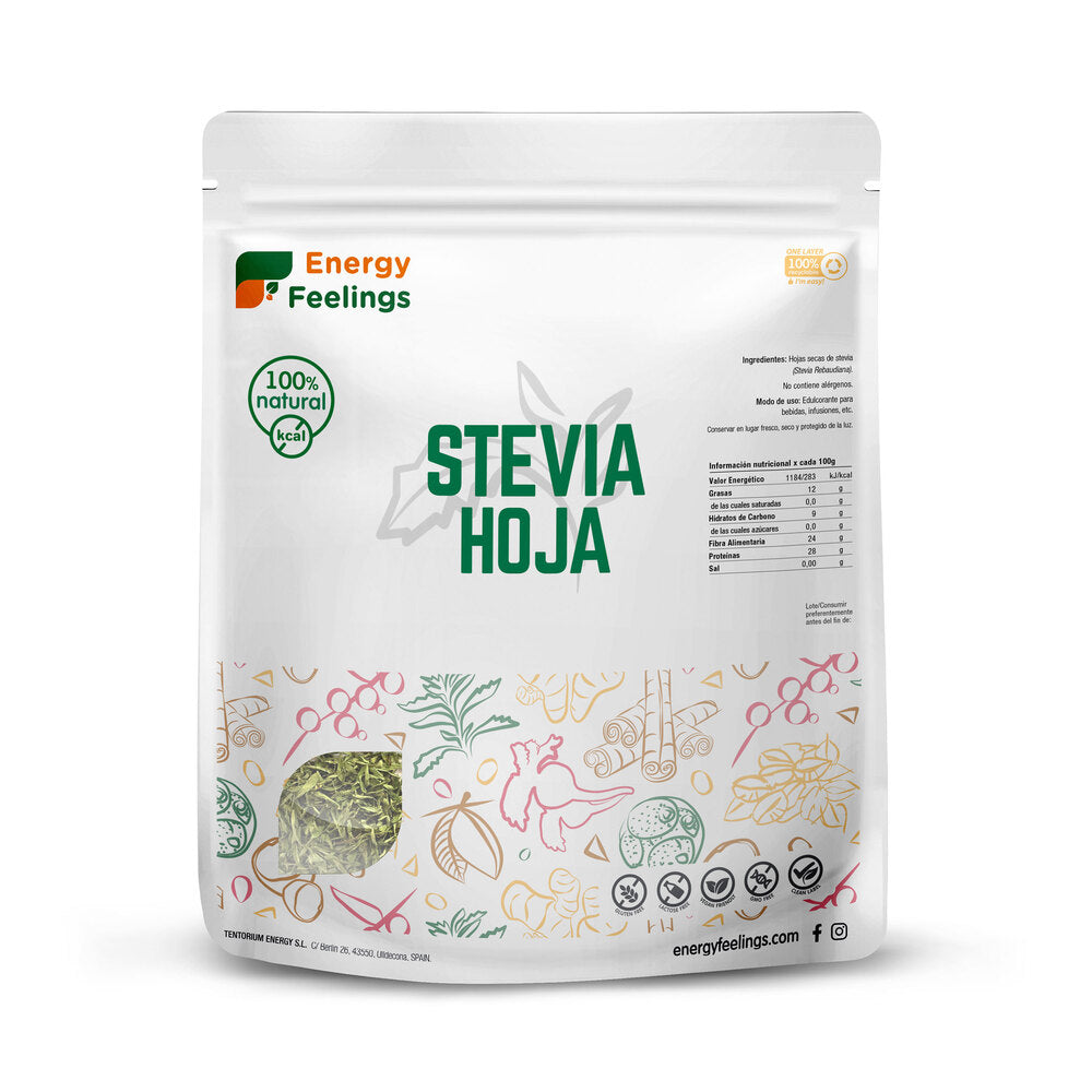 Folha de stévia XL embalagem 1 kg