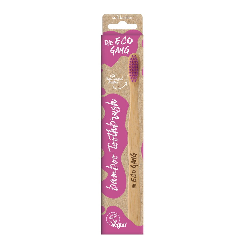 Cepillo de dientes adulto medio - Morado The Eco Gang