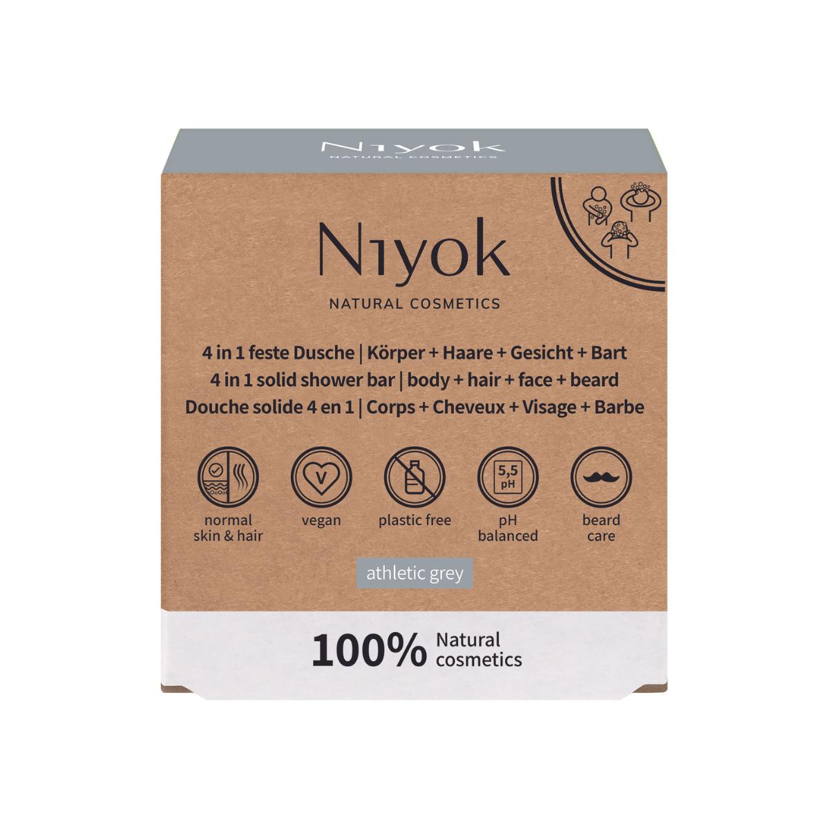 Athelic Grey Niyok Body Cleaner 4 em 1 80g