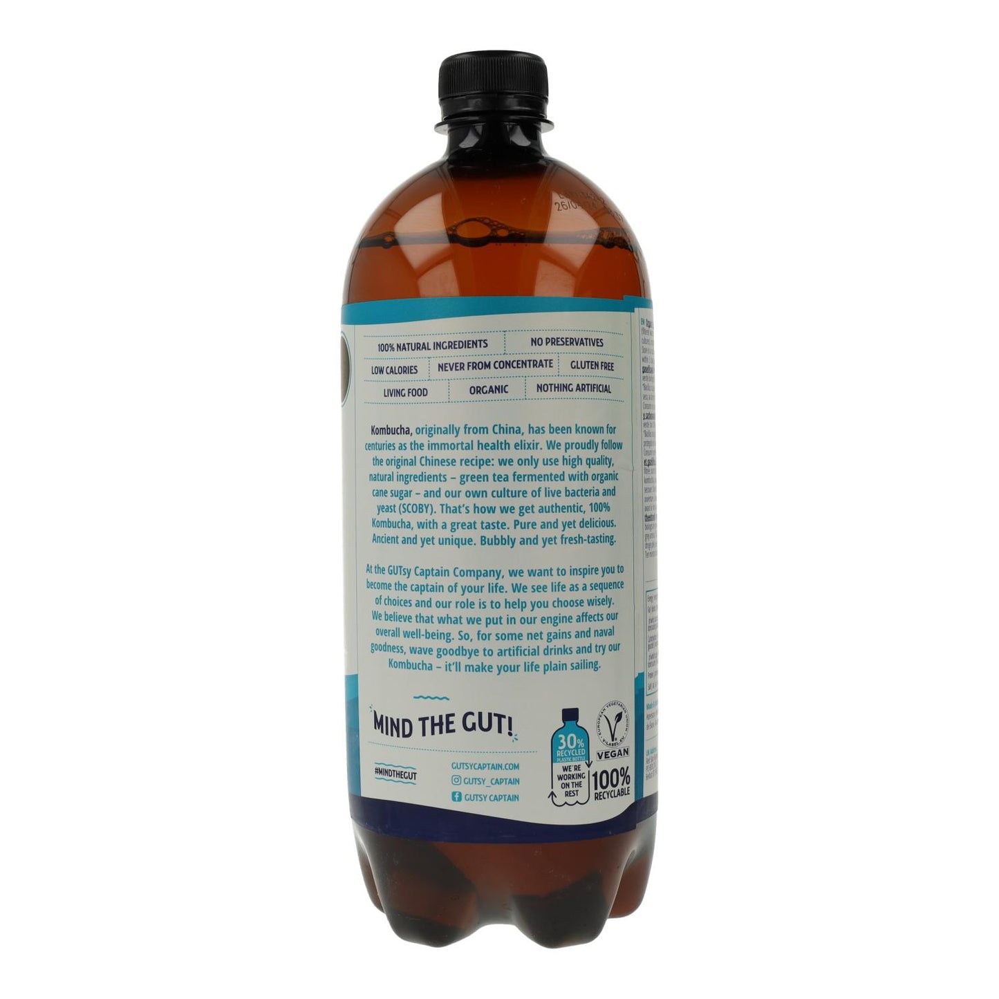 Bebida de Kombucha BIO Original Captain Kombucha 1 L