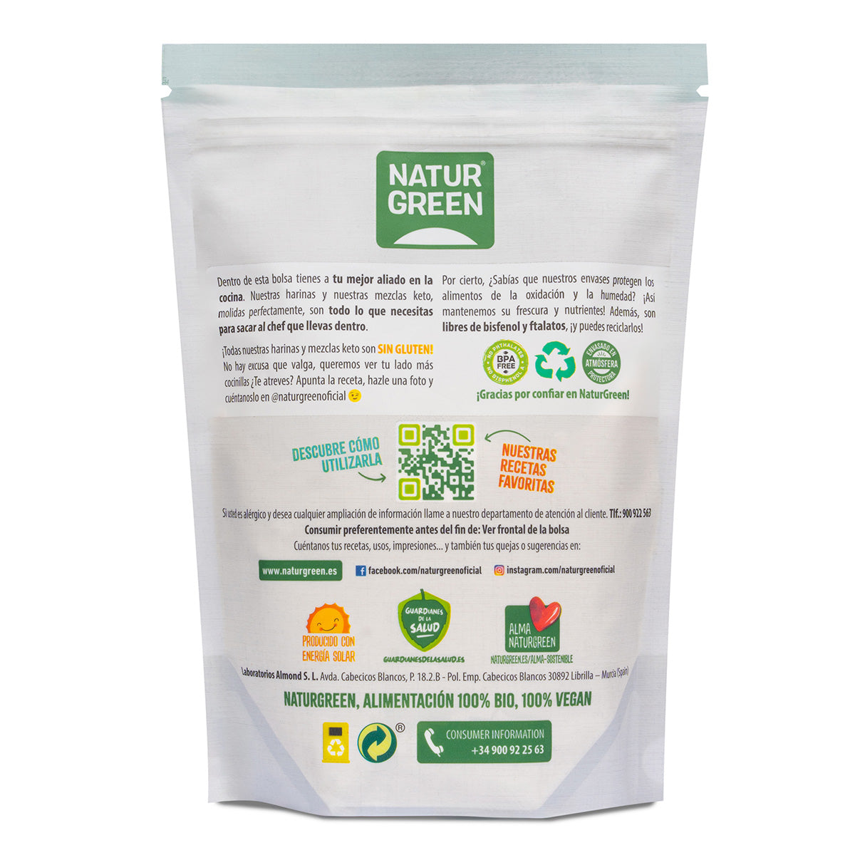 Farinha de Arroz Sem Glúten NaturGreen 500g