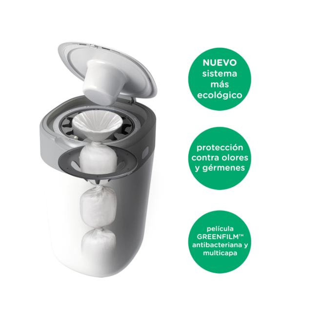Balde para fraldas Tomme Tippee White Twist & Click