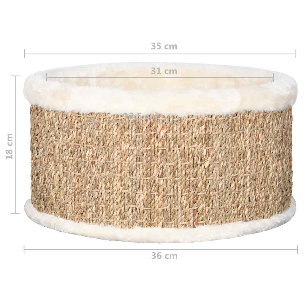 Cesta Redonda Para Gatos 36 Cm Hierba Marina_5