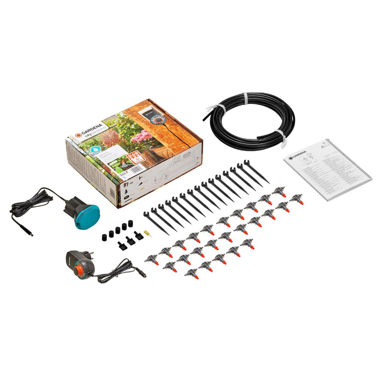 Irrigação automática para floreiras City Gardening Gardena