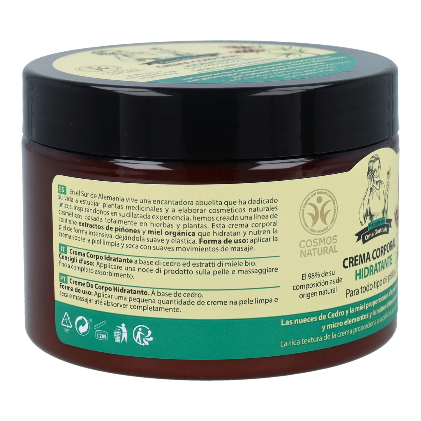 Oma Gertrude Creme Hidratante Corporal para Todos os Tipos de Pele 300 ml