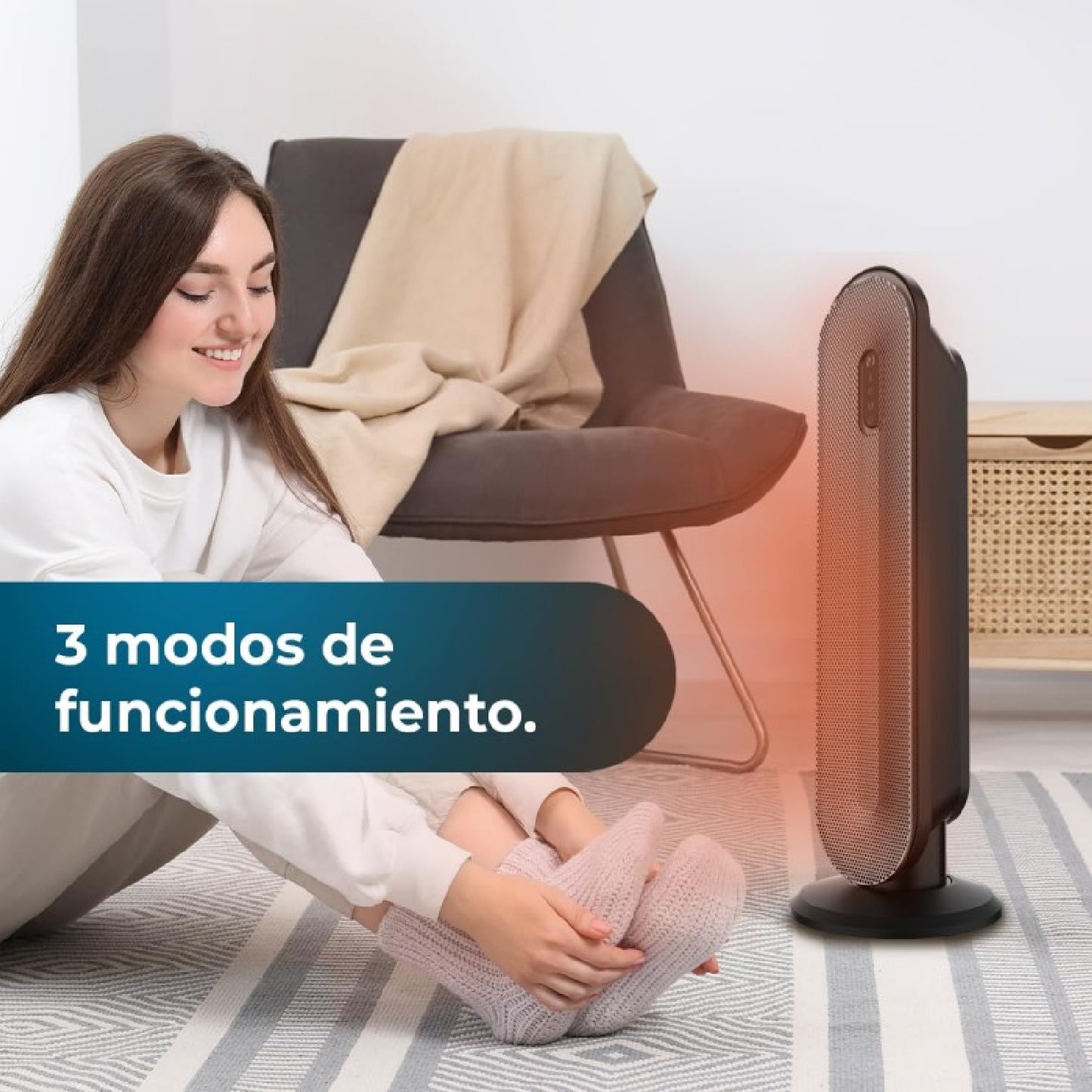 Cecotec Calefactor Cerámico De Pie Readywarm 2050 Max Ceramic Rotate Smart_4