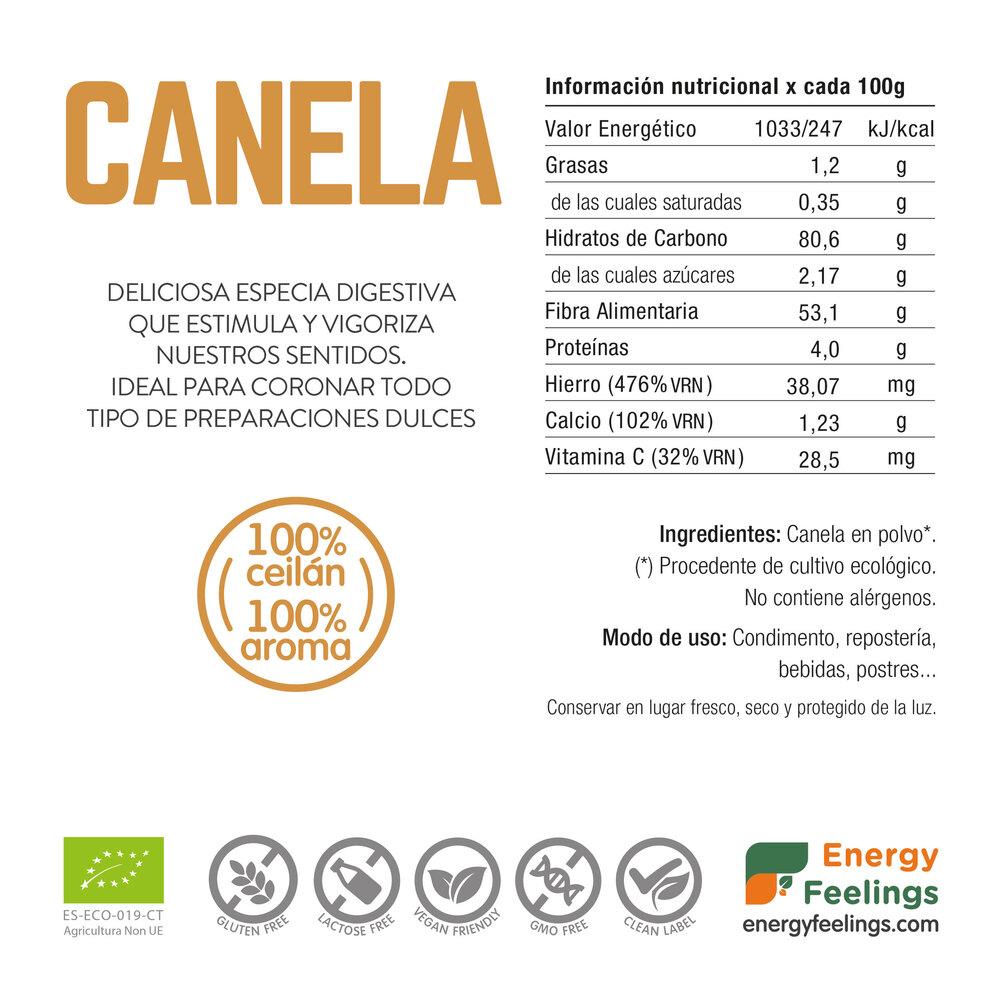 Canela em pó ECO Energy Feelings 200 g