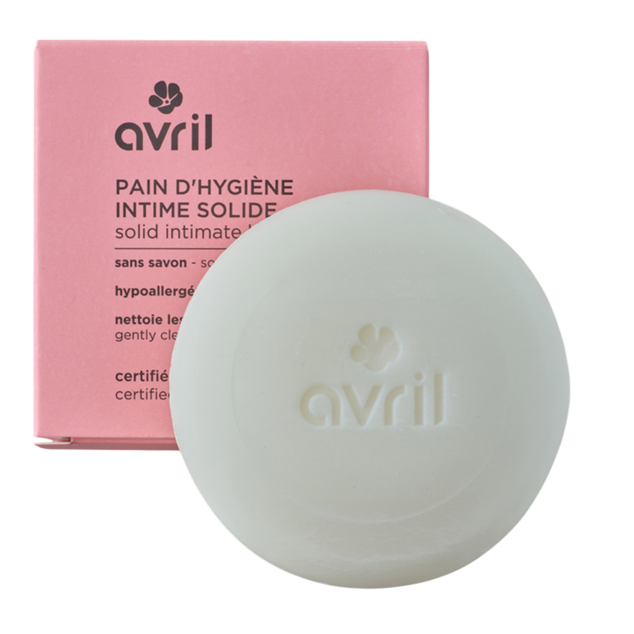Barra sólida para higiene íntima Avril 110 g