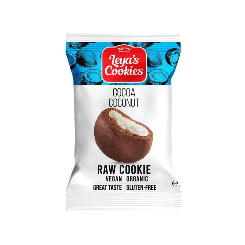 Leya´s Raw Cookie Coco Y Cacao Caja 14uds 25g ud_0