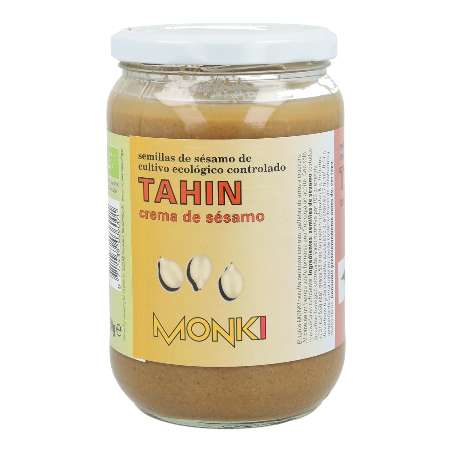 Tahini torrado biológico sem sal Monki