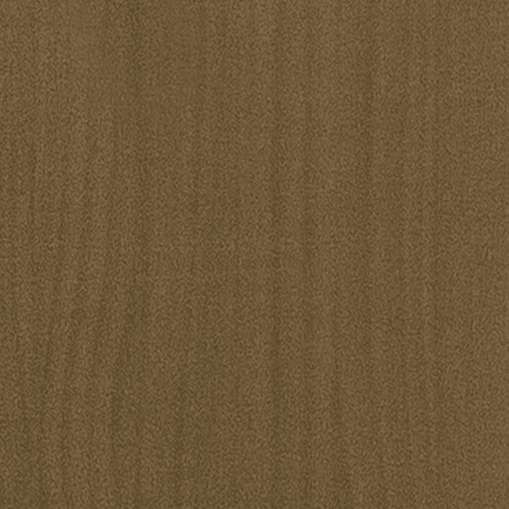 Jardinera De Madera Maciza De Pino Marrón Miel 70x70x70 Cm_5