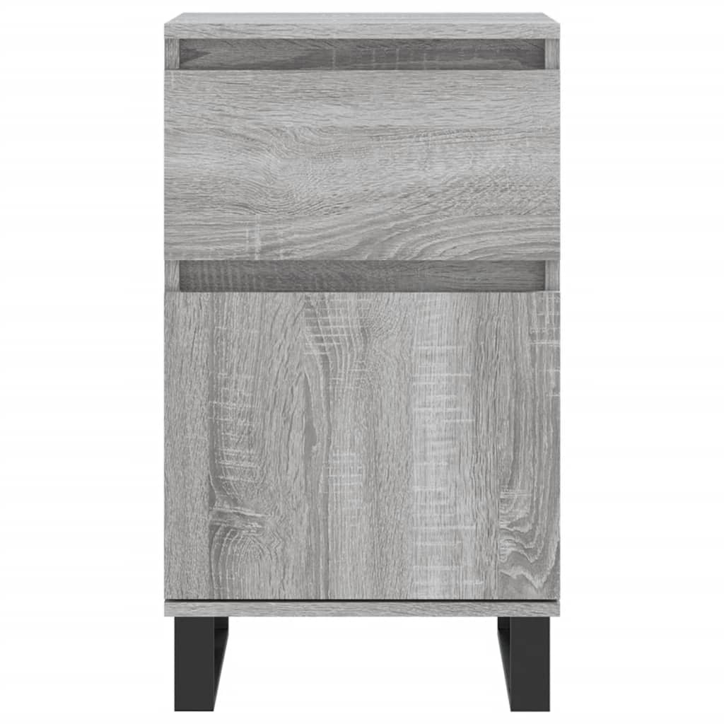 Aparador Madera De Ingeniería Gris Sonoma 40x35x70 Cm / Vetonek_5