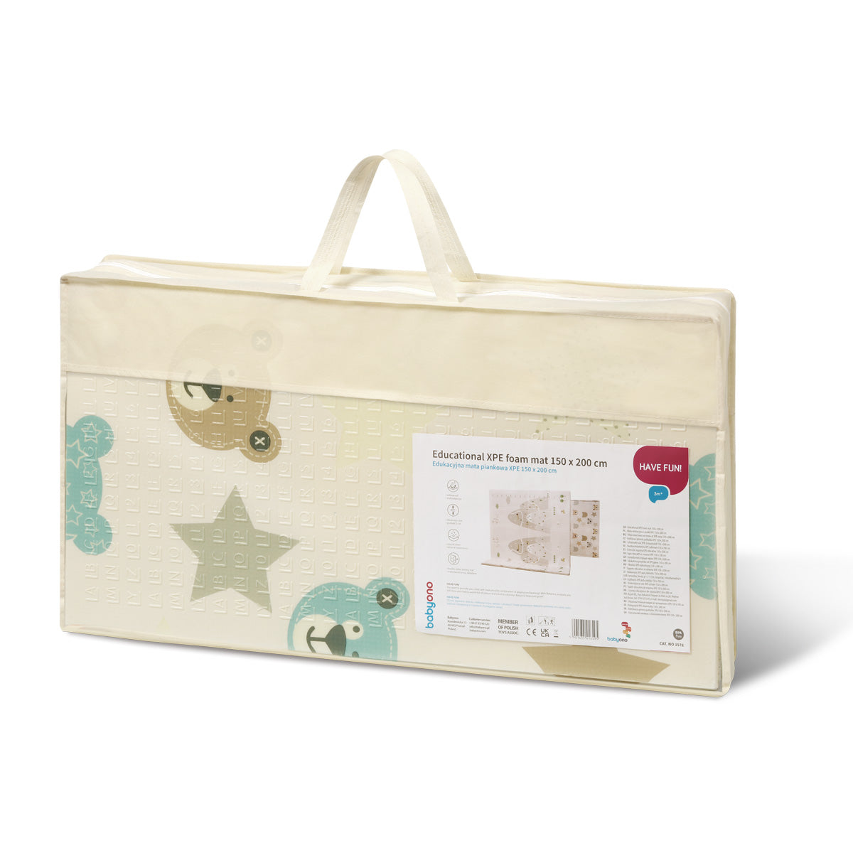 Alfombra De Juegos Infantil Plegable 150x200 Cm Reversible_2