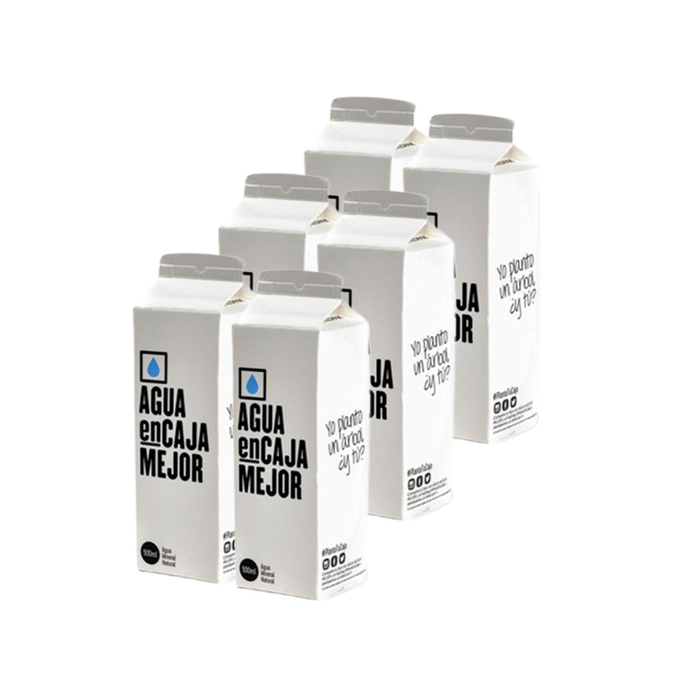 Embalagem de 6 x 300 ml de Água Mineral Natural em Caixa Better