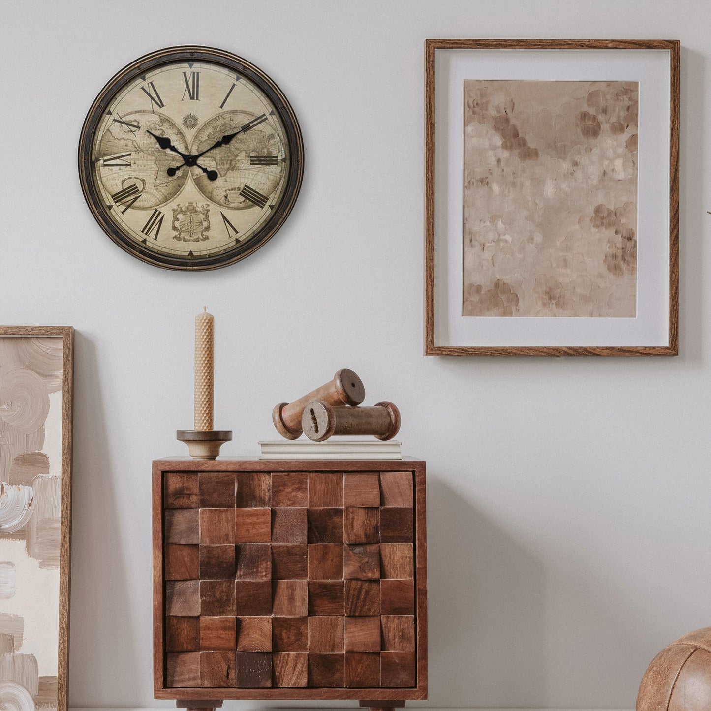 Wellhome - Reloj Mundial De Plástico Vintage_3