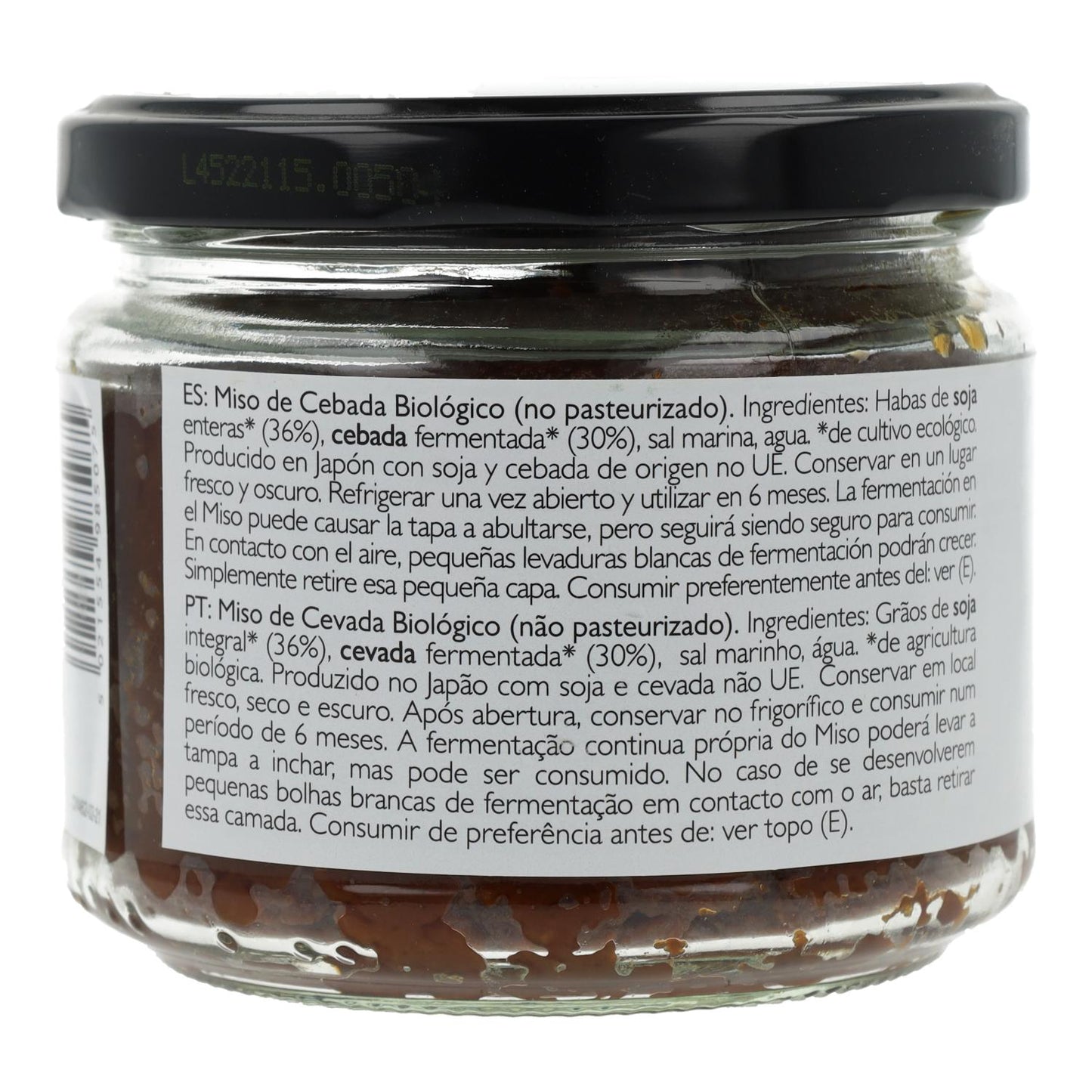 Missô Mugi Orgânico Não Pasteurizado Clearspring (Cevada, Pote de Vidro), 300g