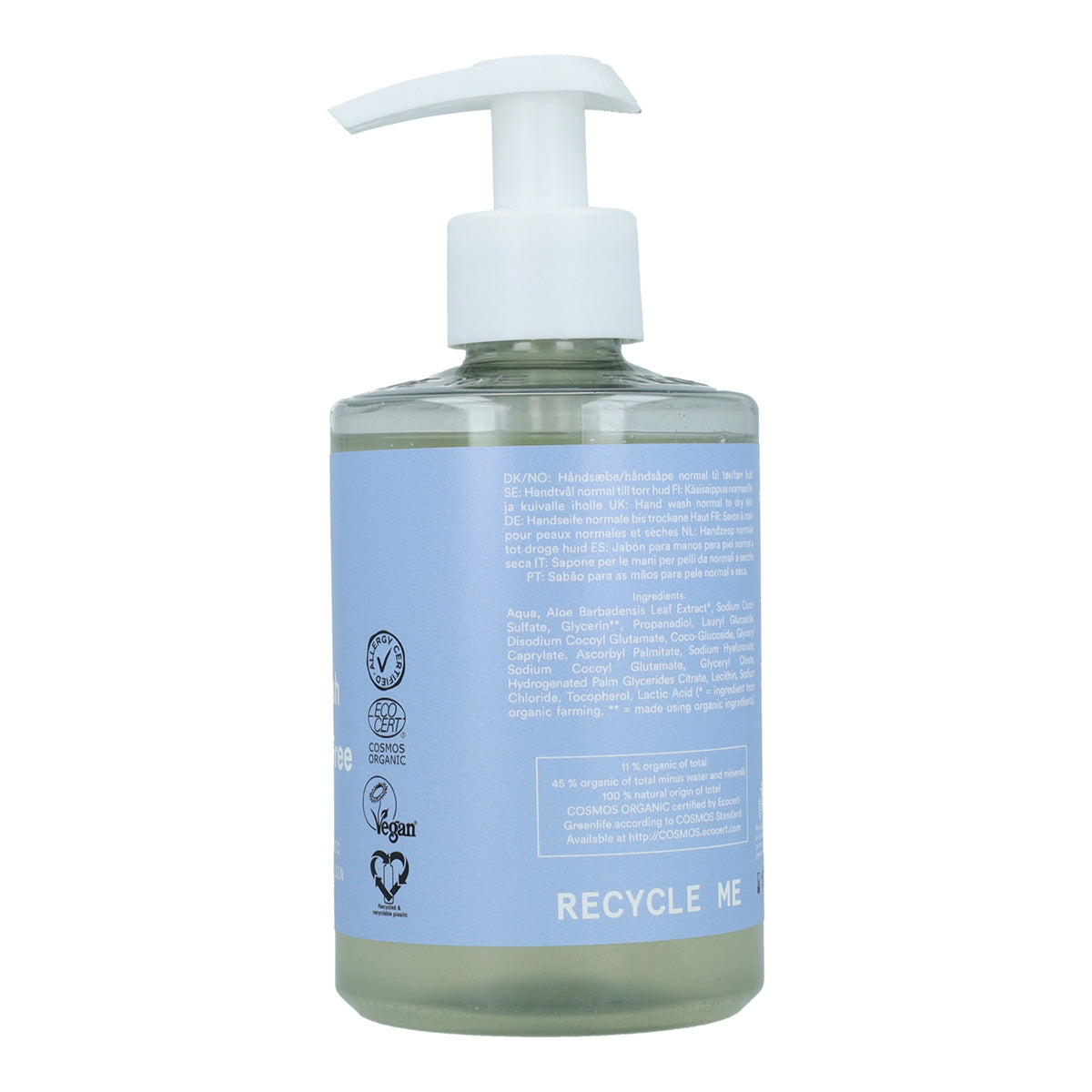 Sabonete de mãos sem fragrância Urtekram 300 ml