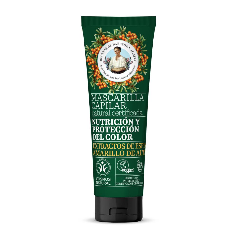 Agafia Natura Siberica Máscara Capilar Natural Certificada Nutrição e Proteção da Cor 200 ml