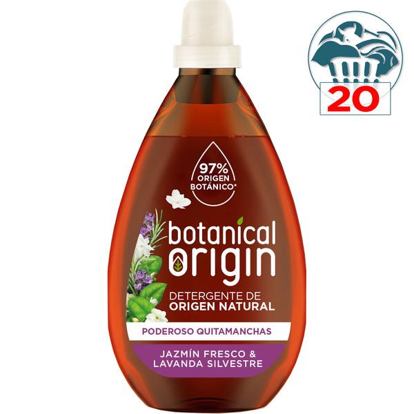 Detergente para roupa de alfazema, 20 doses. Origem botânica