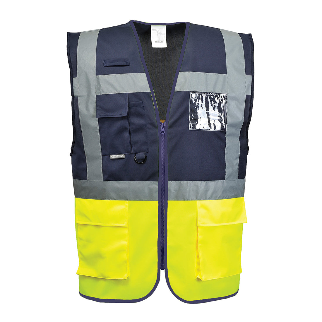 Chaleco De Alta Visibilidad Paris Contrast Executive / Xxl / Amarillo-marino_0