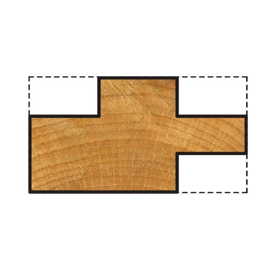 Wolfcraft 3259000 - 1 fresa de duplo sulco Ø 30 x 22 mm