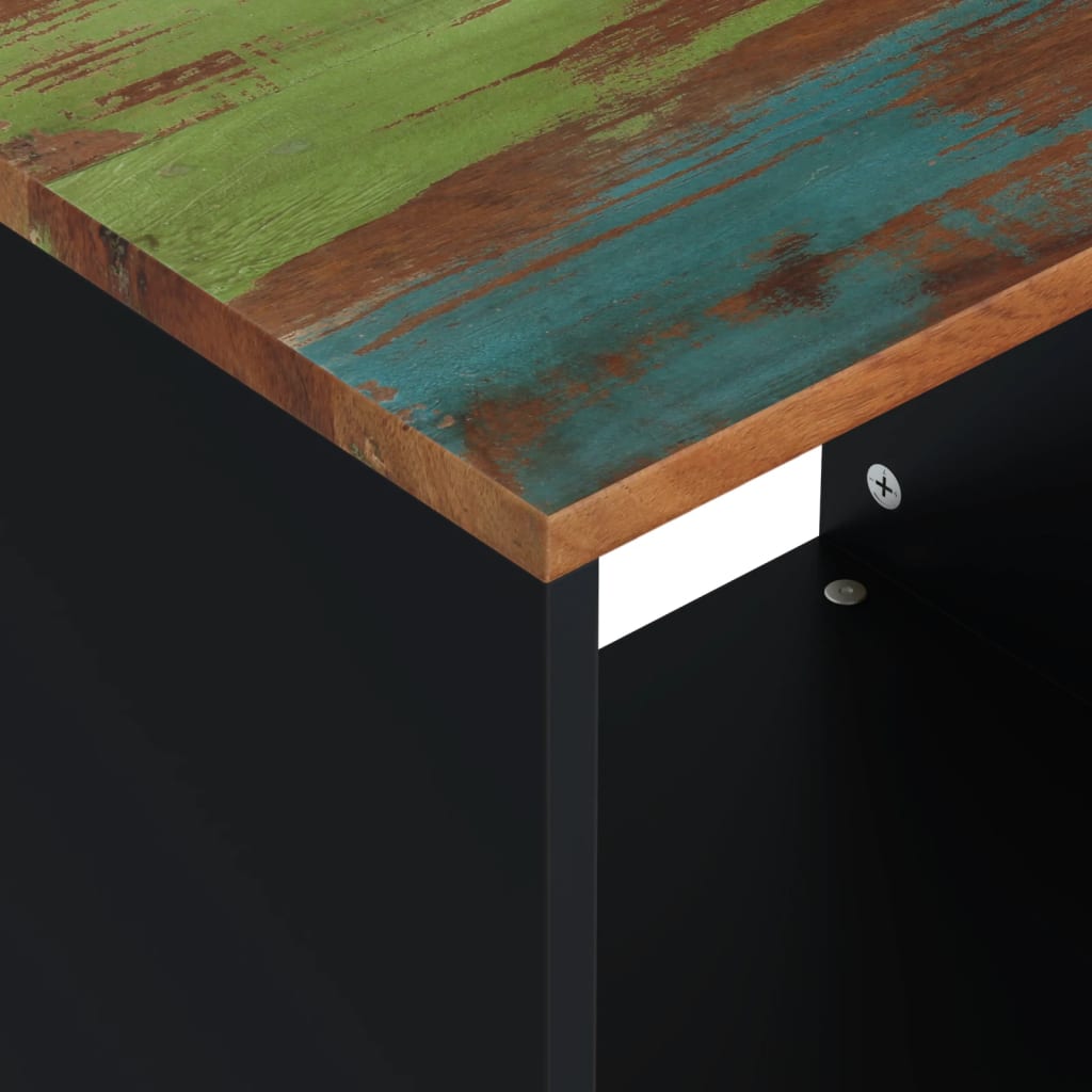 Mesa De Centro Madera Reciclada Y Contrachapada 40x31x46 Cm_4