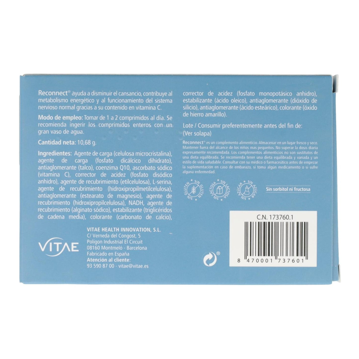 Reconnect Vitae 15 Comprimidos