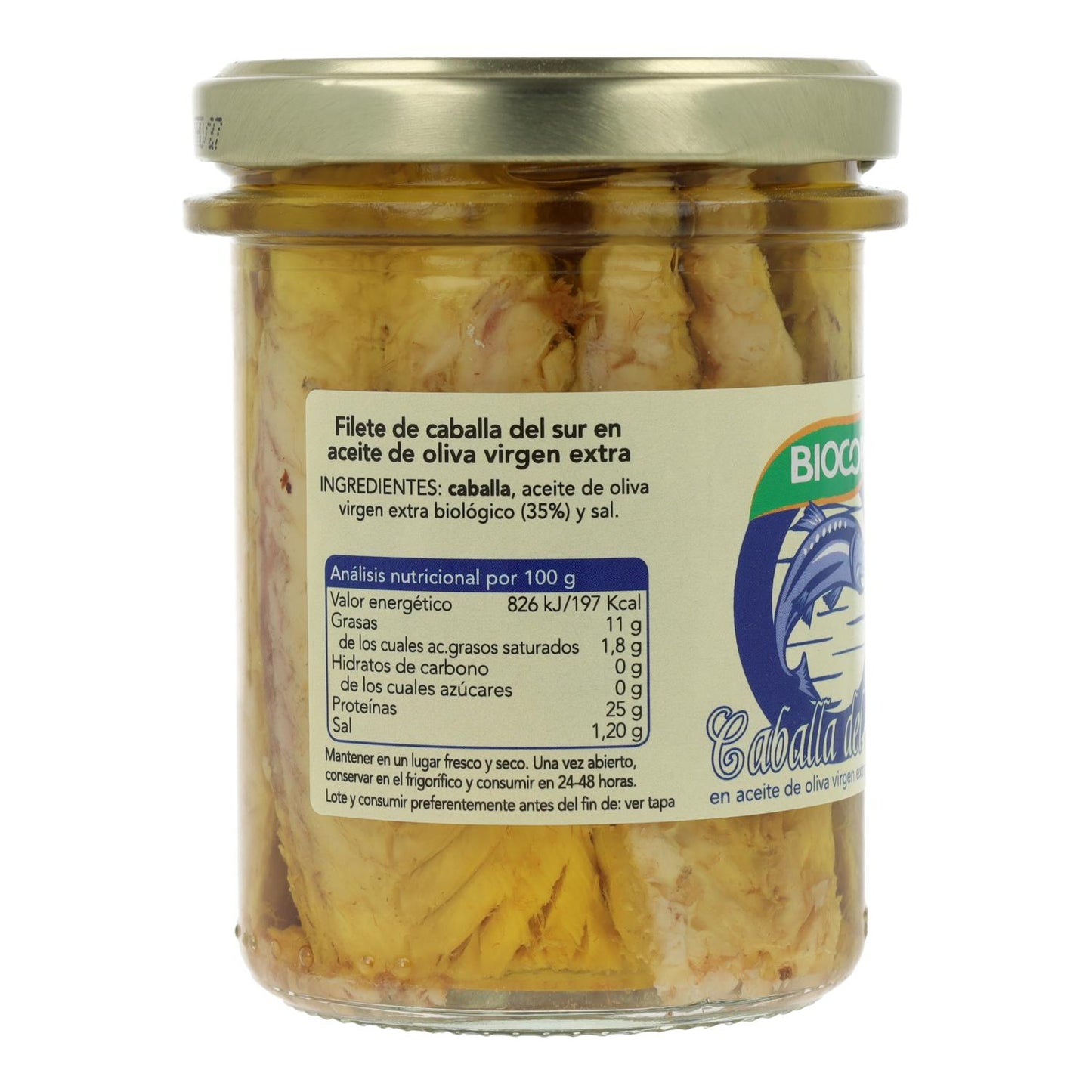 Filetes de Cavala em Conserva Biocop 195g