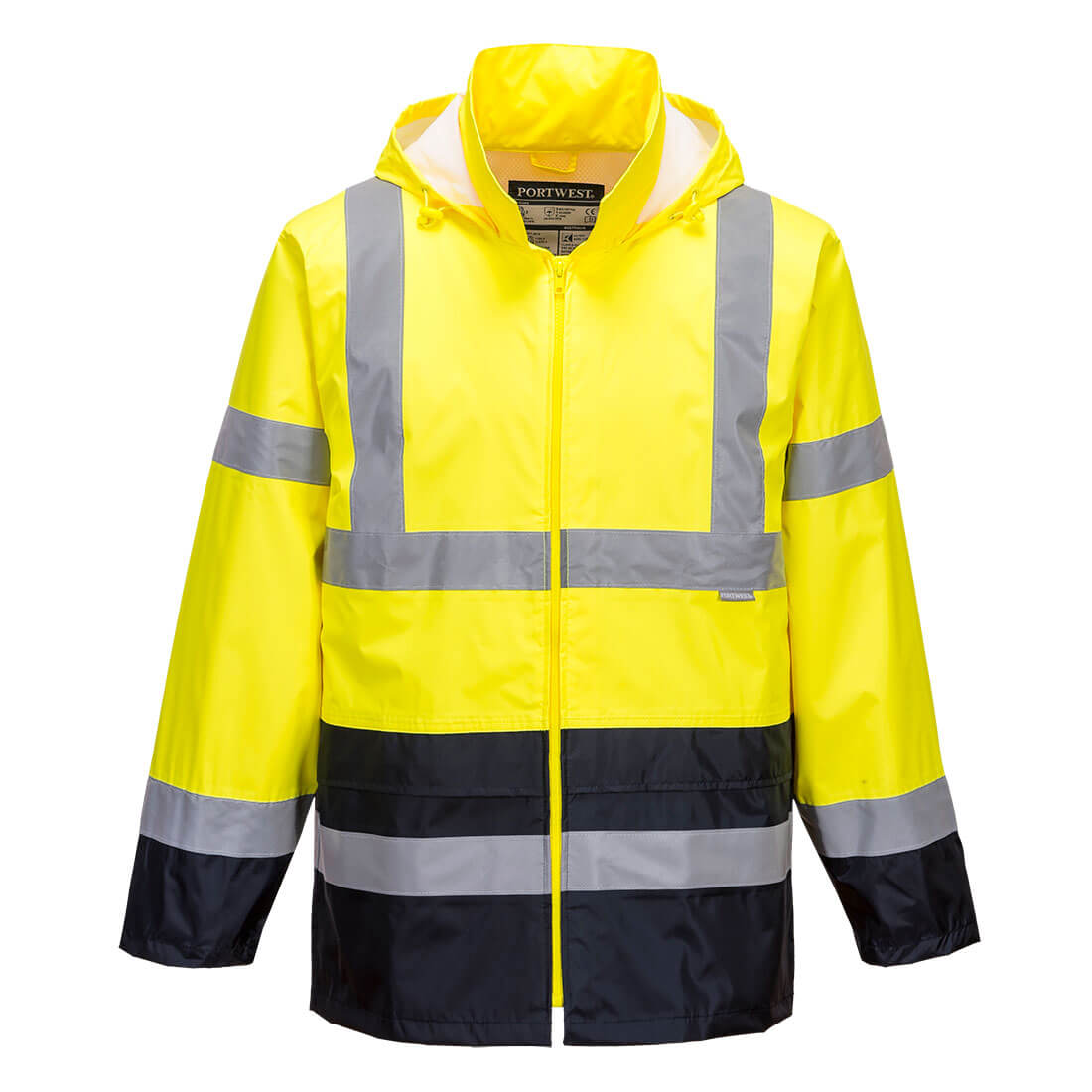 Chaqueta De Alta Visibilidad Para Lluvia Classic Contrast / M / Amarillo-marino_0