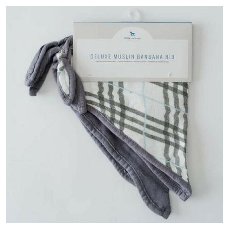 Babetes Pendleton Plaid Bamboo, pacote de 2, Little Unicorn