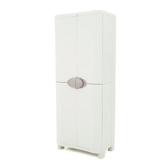 Armário de Vassouras 70 cm Space Saver Plastiken Bege