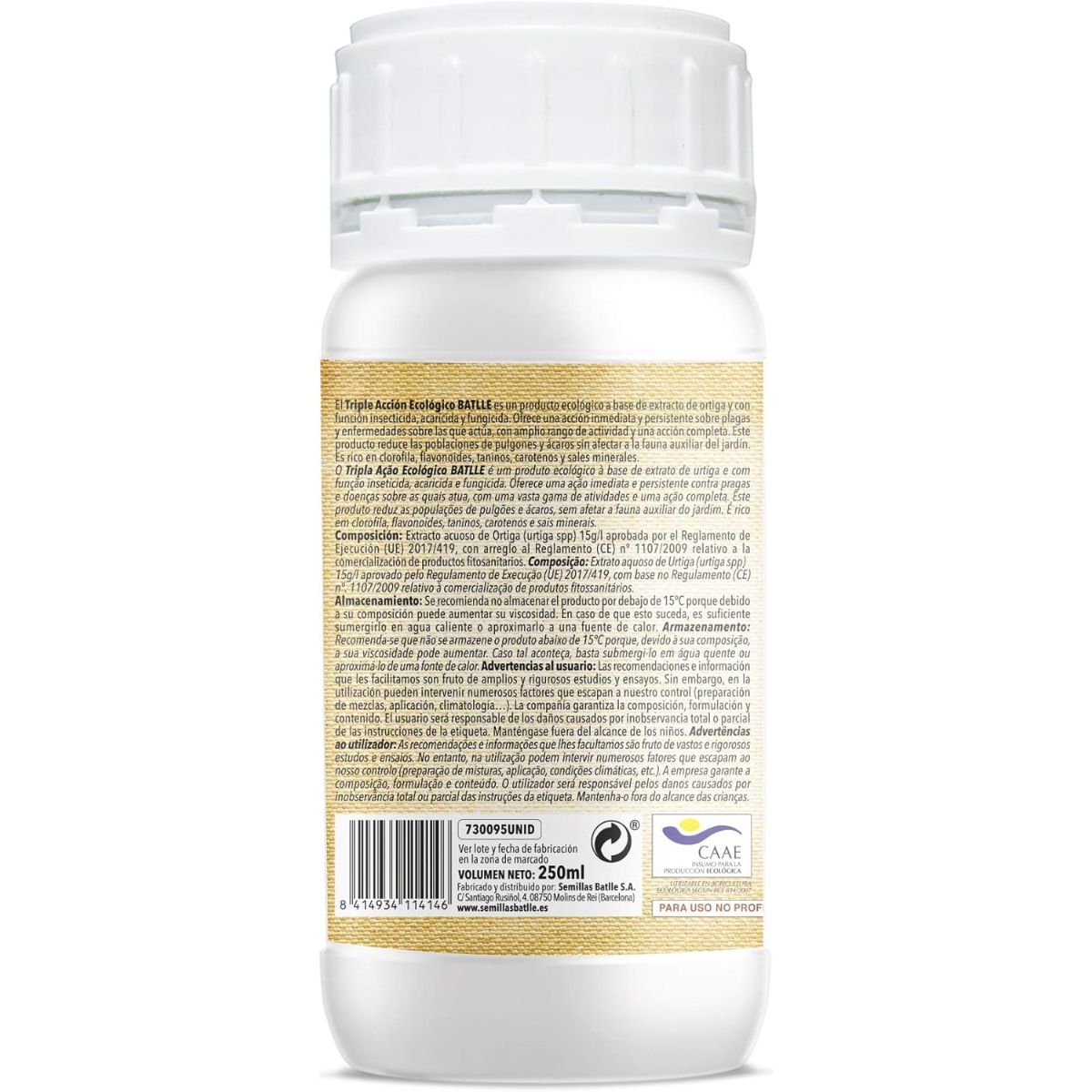 Inseticida concentrado tripla ação Eco fungicida acaricida 250 ml Batlle