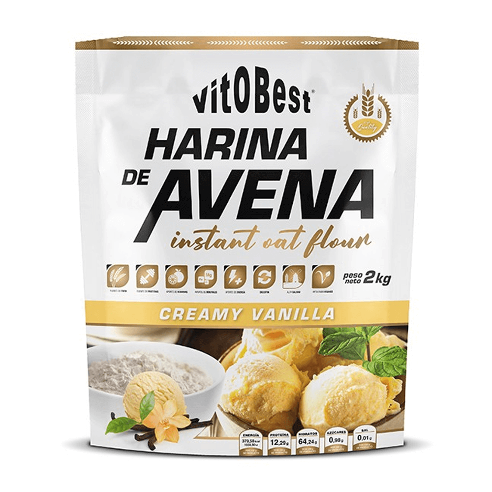 Harina De Avena - 2kg - Vainilla - Avena - Vitobest_0