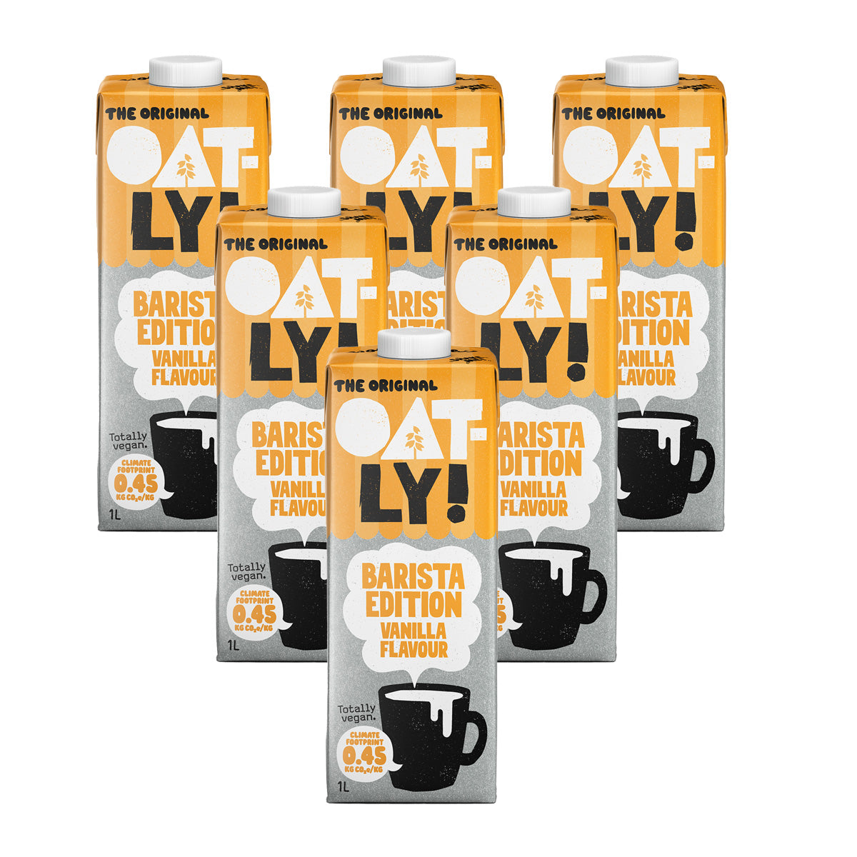 Pack 6x Bebida Barista de Avena y Vainilla Oatly 1L